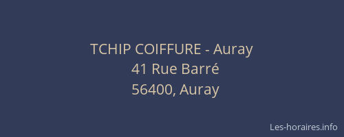 TCHIP COIFFURE - Auray