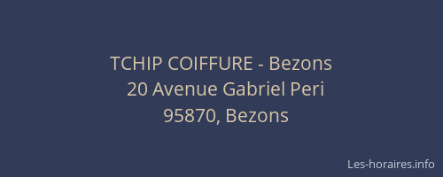 TCHIP COIFFURE - Bezons