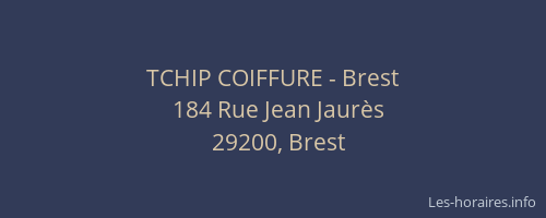TCHIP COIFFURE - Brest