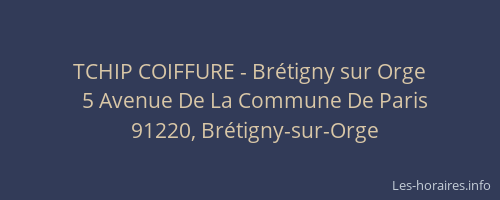 TCHIP COIFFURE - Brétigny sur Orge