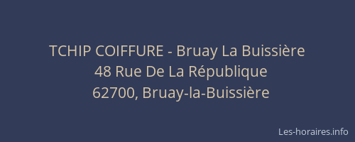 TCHIP COIFFURE - Bruay La Buissière