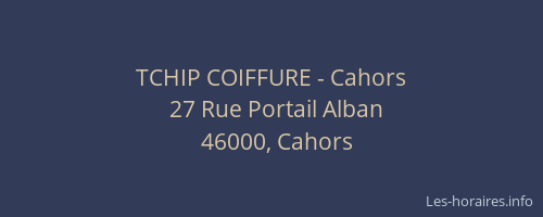 TCHIP COIFFURE - Cahors