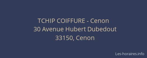 TCHIP COIFFURE - Cenon
