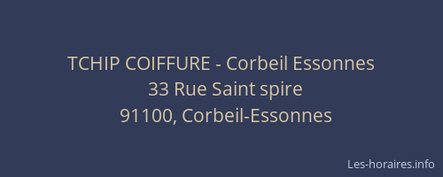 TCHIP COIFFURE - Corbeil Essonnes