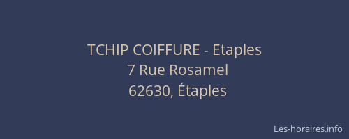 TCHIP COIFFURE - Etaples