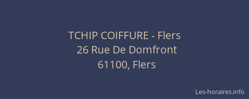 TCHIP COIFFURE - Flers