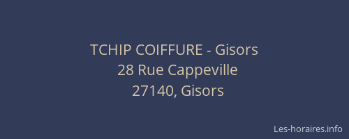 TCHIP COIFFURE - Gisors