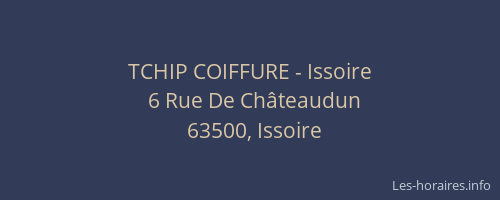 TCHIP COIFFURE - Issoire
