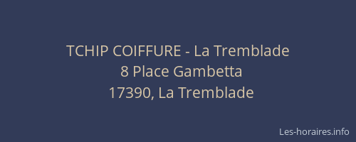 TCHIP COIFFURE - La Tremblade