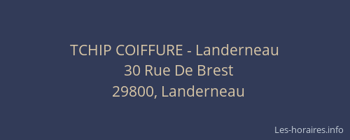 TCHIP COIFFURE - Landerneau