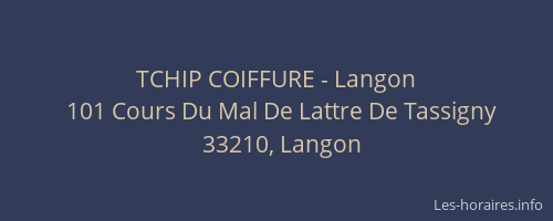 TCHIP COIFFURE - Langon