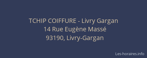 TCHIP COIFFURE - Livry Gargan