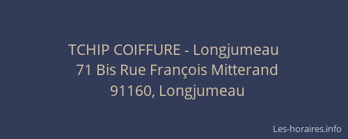 TCHIP COIFFURE - Longjumeau