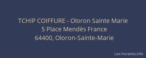 TCHIP COIFFURE - Oloron Sainte Marie