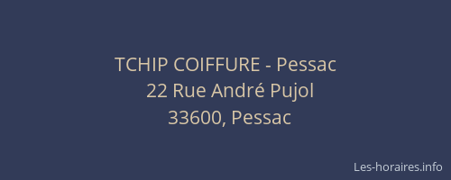 TCHIP COIFFURE - Pessac