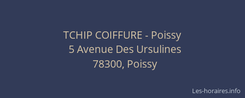 TCHIP COIFFURE - Poissy