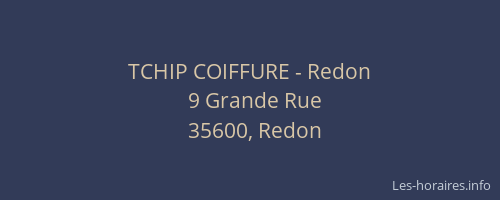 TCHIP COIFFURE - Redon