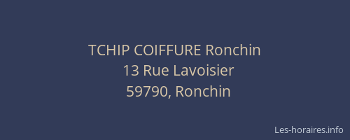 TCHIP COIFFURE Ronchin