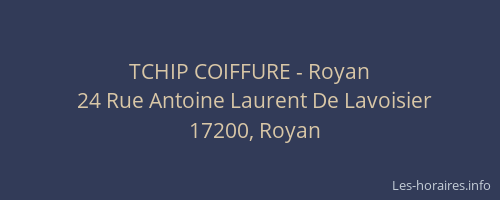 TCHIP COIFFURE - Royan