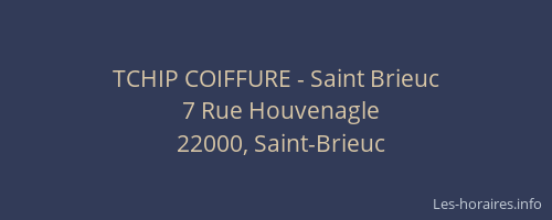 TCHIP COIFFURE - Saint Brieuc