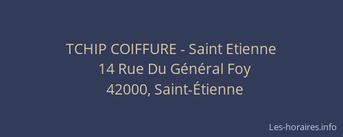 TCHIP COIFFURE - Saint Etienne
