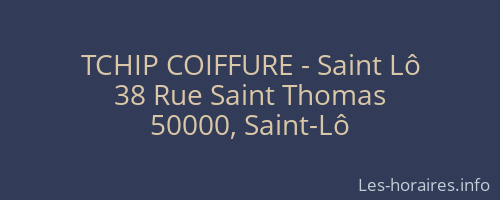 TCHIP COIFFURE - Saint Lô
