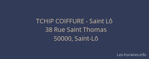 TCHIP COIFFURE - Saint Lô