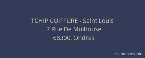 TCHIP COIFFURE - Saint Louis