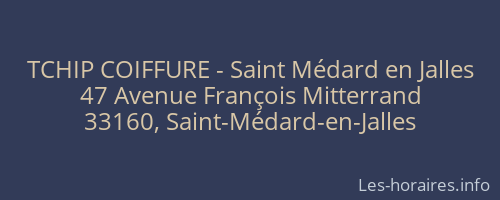 TCHIP COIFFURE - Saint Médard en Jalles