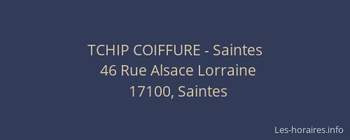TCHIP COIFFURE - Saintes