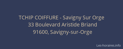 TCHIP COIFFURE - Savigny Sur Orge