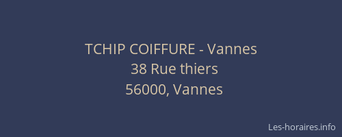 TCHIP COIFFURE - Vannes
