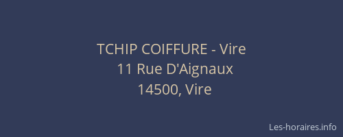 TCHIP COIFFURE - Vire