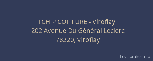 TCHIP COIFFURE - Viroflay