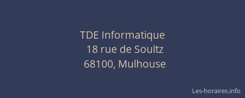 TDE Informatique