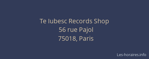 Te Iubesc Records Shop