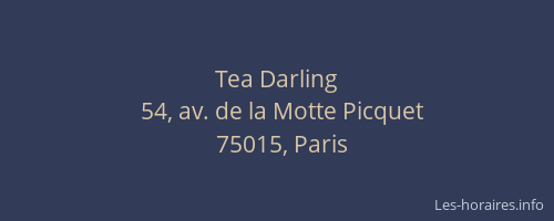 Tea Darling