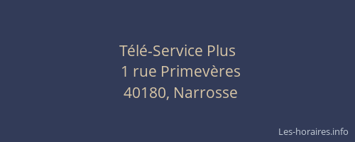 T&eacute;l&eacute;-Service Plus