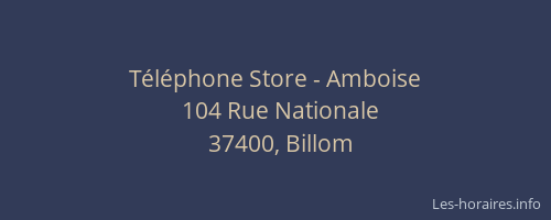 Téléphone Store - Amboise