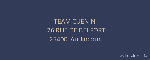 TEAM CUENIN