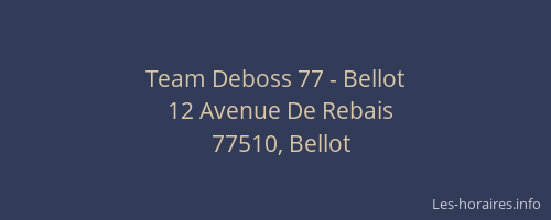 Team Deboss 77 - Bellot