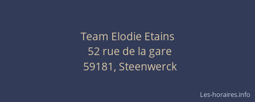 Team Elodie Etains