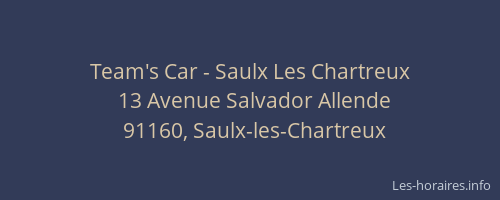 Team's Car - Saulx Les Chartreux