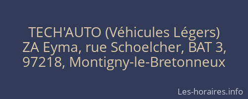 TECH'AUTO (Véhicules Légers)