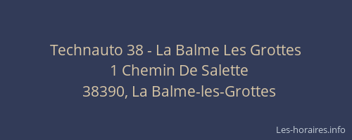 Technauto 38 - La Balme Les Grottes
