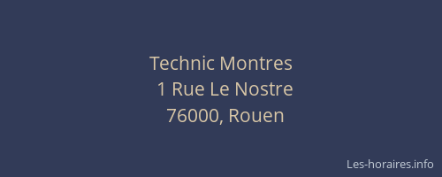 Technic Montres