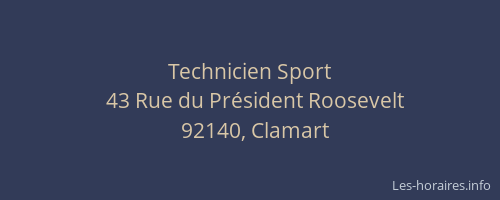 Technicien Sport