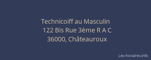 Technicoiff au Masculin