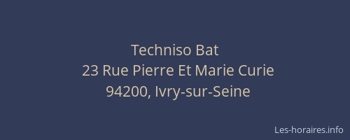 Techniso Bat