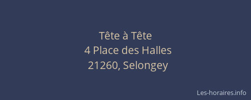 T&ecirc;te &agrave; T&ecirc;te